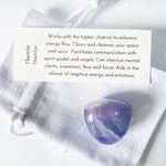 Mixed Fluorite Tumblestone (with description card)