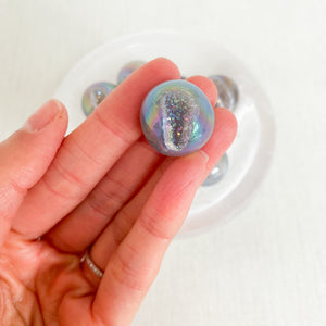 
            
                Load image into Gallery viewer, Mini Druze Aura Agate (with description card)
            
        