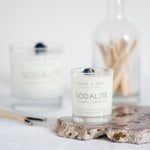 Sodalite, Essential Oil, Travel Crystal Candle