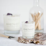 Amethyst, Essential Oil Travel Candle