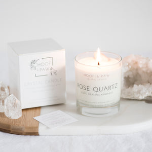 
            
                Load image into Gallery viewer, Rose Quartz, Essential Oil Crystal Candle
            
        