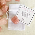 Rose Quartz Tumble Stone (with description card)