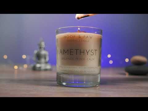 
            
                Load and play video in Gallery viewer, Amethyst, Essential Oil Crystal Candle
            
        